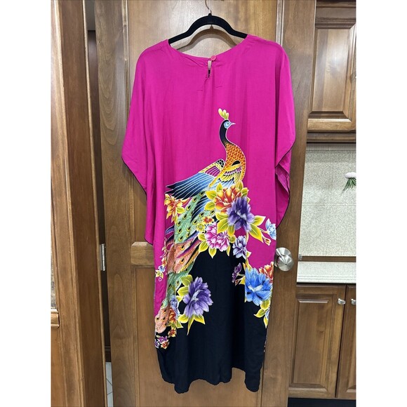 Vintage Puri Kencana Batik Halus Floral Dress Retro Gown, one size - Picture 4 of 5